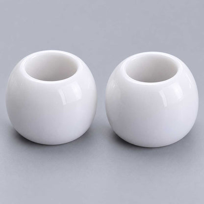 1,275 Pcs. Opaque Acrylic White Bead/Charm (1 Set) 280-