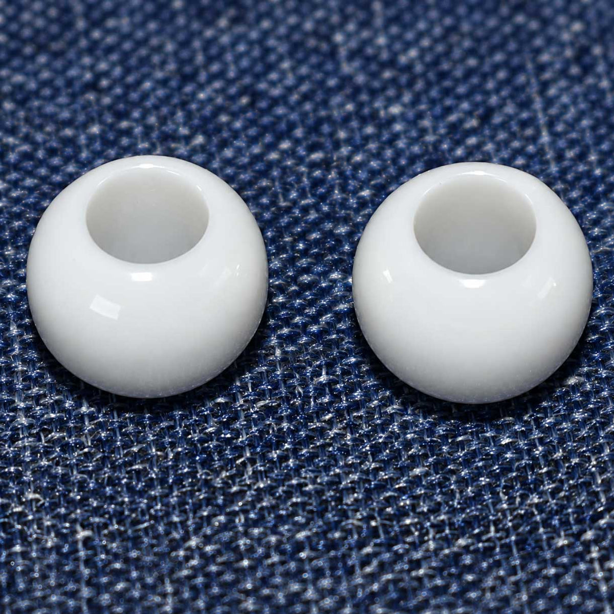 1,275 Pcs. Opaque Acrylic White Bead/Charm (1 Set) 280-
