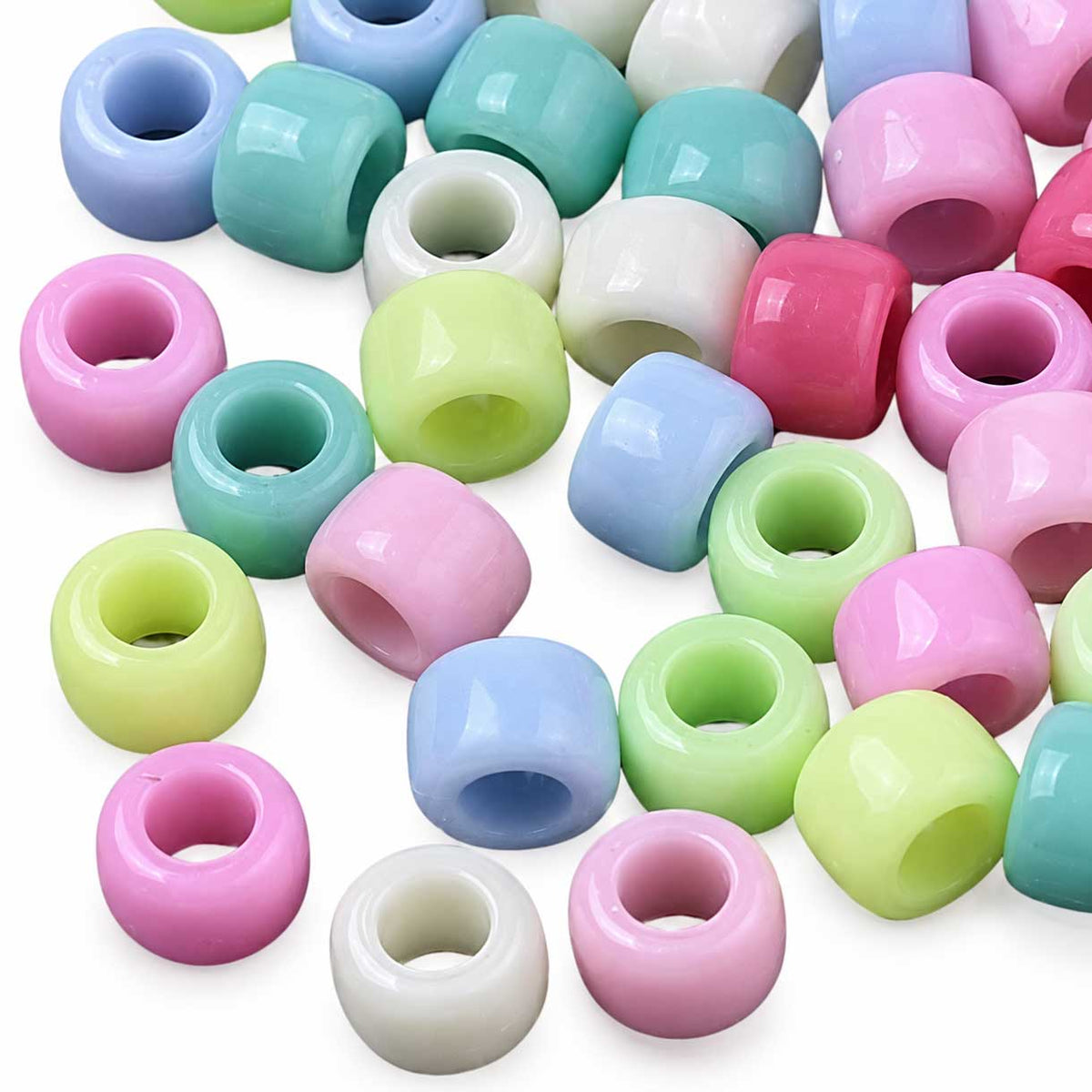 1,900 Pcs. Opaque Acrylic Pastel Bead/Charm (1 Set) 280-
