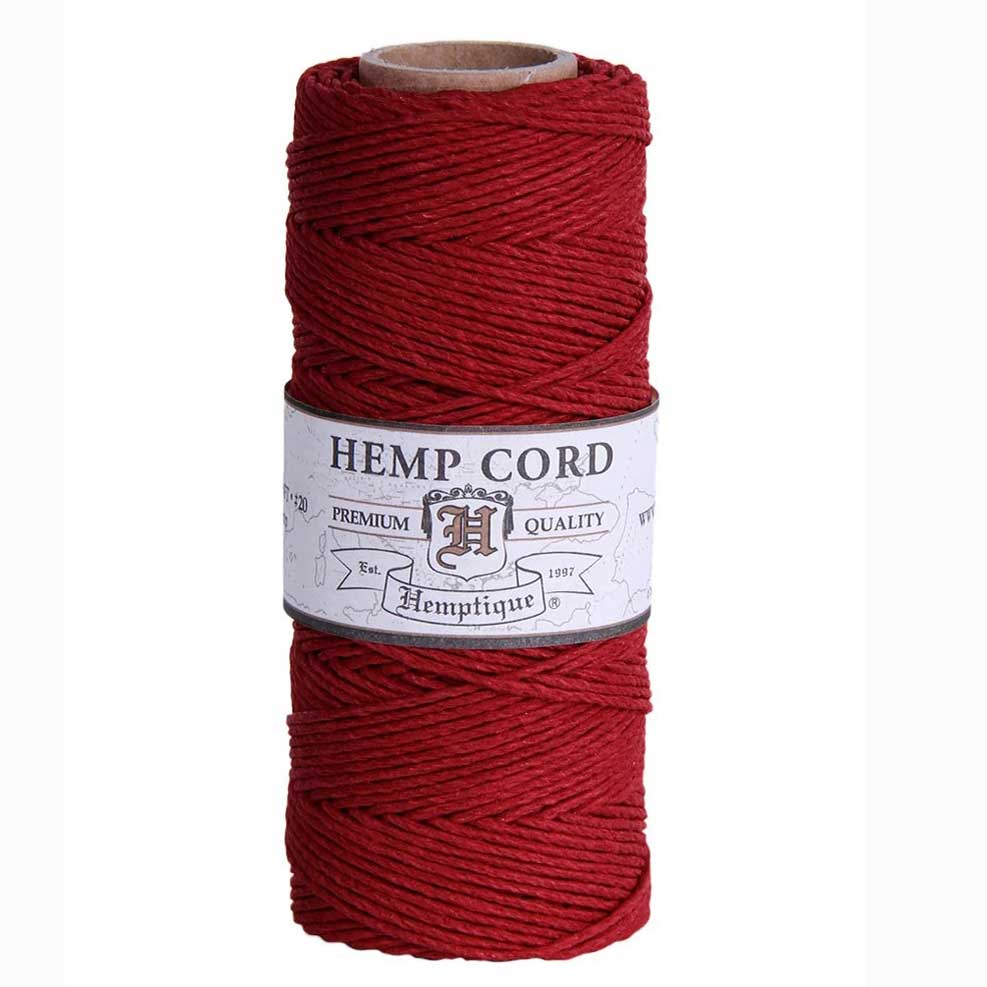 1 mm (3/64") Rio Red Hemp Twine/Cord Spool 62.5 m (205 ft)