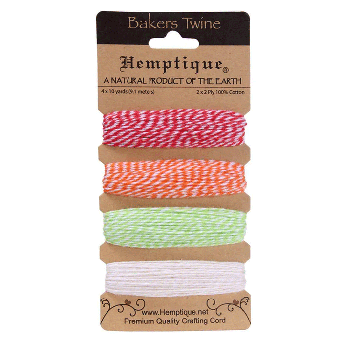 1 mm (3/64") Sizzling Summer Cotton Bakers Twine/Cord 162-101