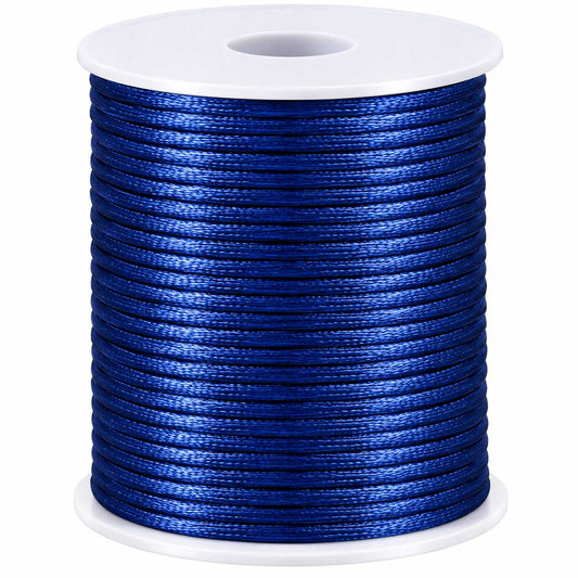 1 mm Blue Nylon Rattail Satin Cord/Thread 32.8 yd (30 m) 280-