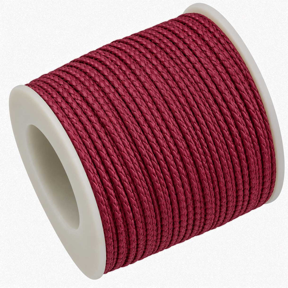 1 mm Burgundy Round Waxed Poly/Cotton Cord/Thread 100 yd (91.4 m) 280-