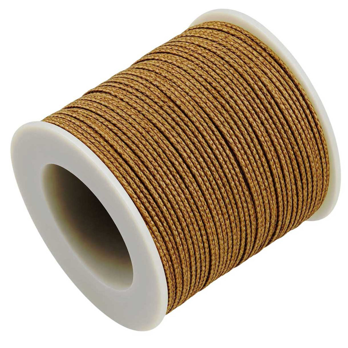 1 mm Burlywood Round Waxed Poly/Cotton Cord/Thread 100 yd (91.4 m) 280-