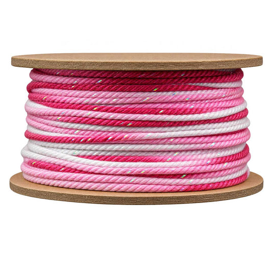 1 mm Cerise Segmented/Gradient Cotton Cord/Thread 32.5 yd (30 m) 280-