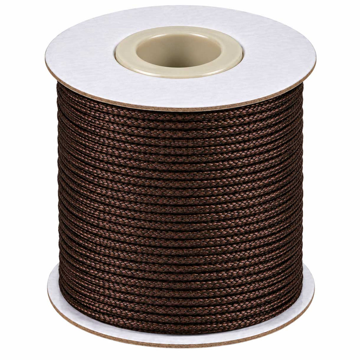 1 mm Coconut Brown Round Waxed Polyester Cord/Thread 85 yd (77.5 m) 280-