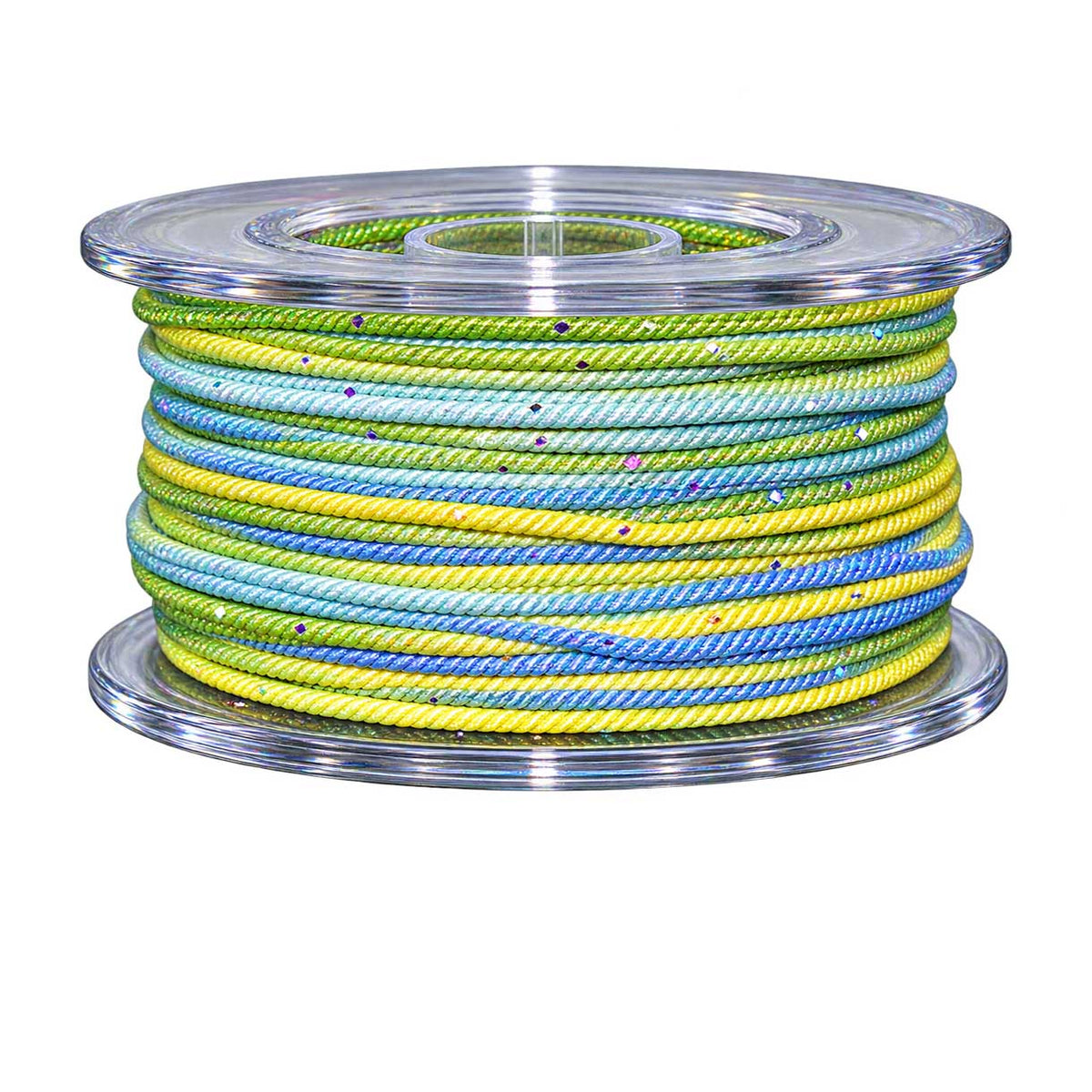 1 mm Cornflower Blue Metallic Segmented/Gradient Polyester Cord/Thread 29.5 yd (27 m) 280-