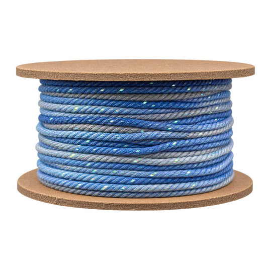 1 mm Cornflower Blue Segmented/Gradient Cotton Cord/Thread 32.5 yd (30 m) 280-