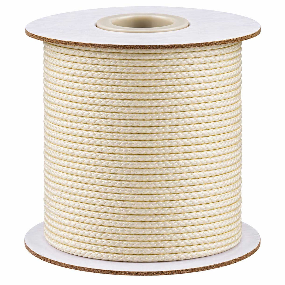 1 mm Creamy White Round Waxed Polyester Cord/Thread 85 yd (77.5 m) 280-