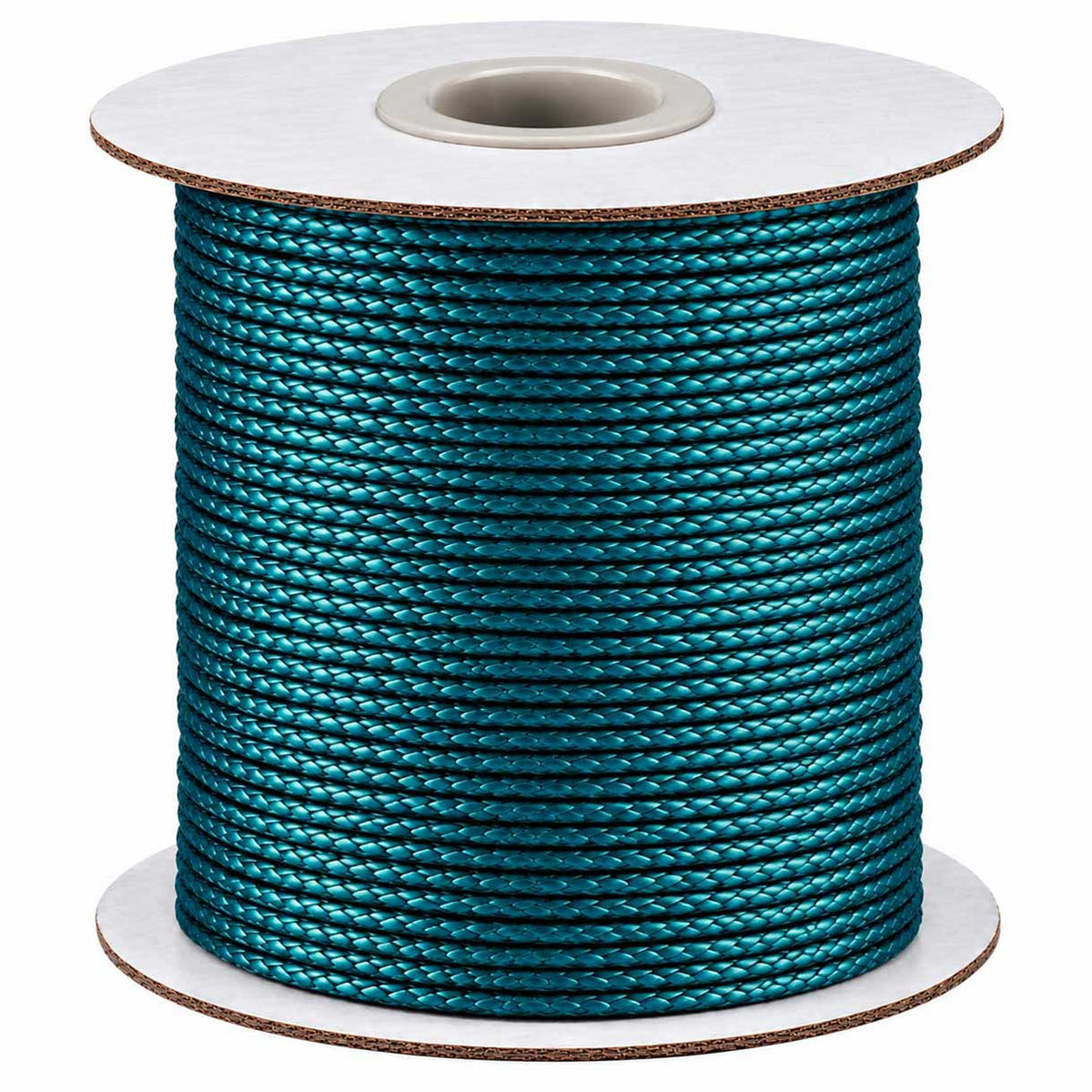 1 mm Dark Deep Sky Blue Round Waxed Polyester Cord/Thread 85 yd (77.5 m) 280-