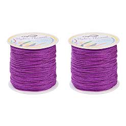 1 mm Dark Violet Nylon Rattail Shamballa Cord/Thread 100 yd (91.4 m) (1 Single Spool)