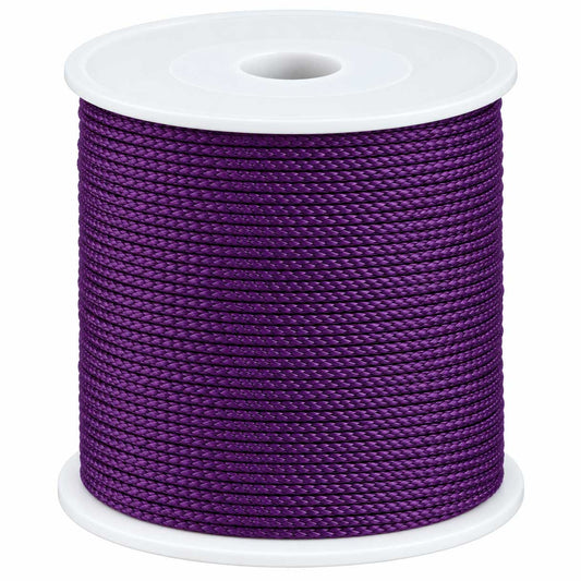 1 mm Dark Violet Nylon Rattail Shamballa Cord/Thread 100 yd (91.4 m) Spool 280-
