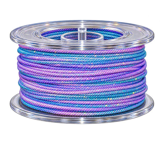 1 mm Deep Blue Sky Metallic Segmented/Gradient Polyester Cord/Thread 29.5 yd (27 m) 280-