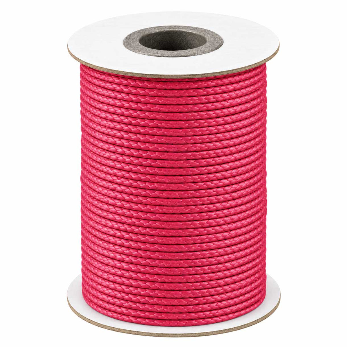 1 mm Deep Pink Round Waxed Polyester Cord/Thread 85 yd (77.5 m) 280-