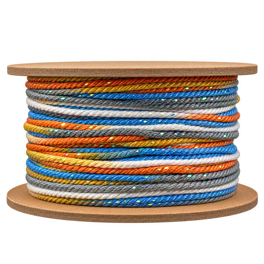 1 mm Earthy Segmented/Gradient Cotton Cord/Thread 32.5 yd (30 m) 280-