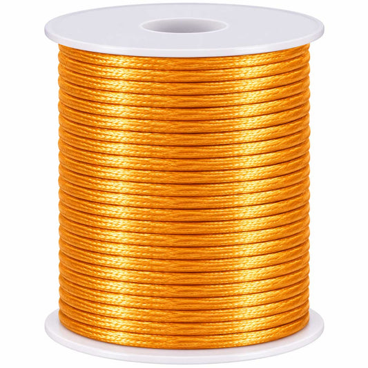1 mm Gold Nylon Rattail Satin Cord/Thread 32.8 yd (30 m) 280-