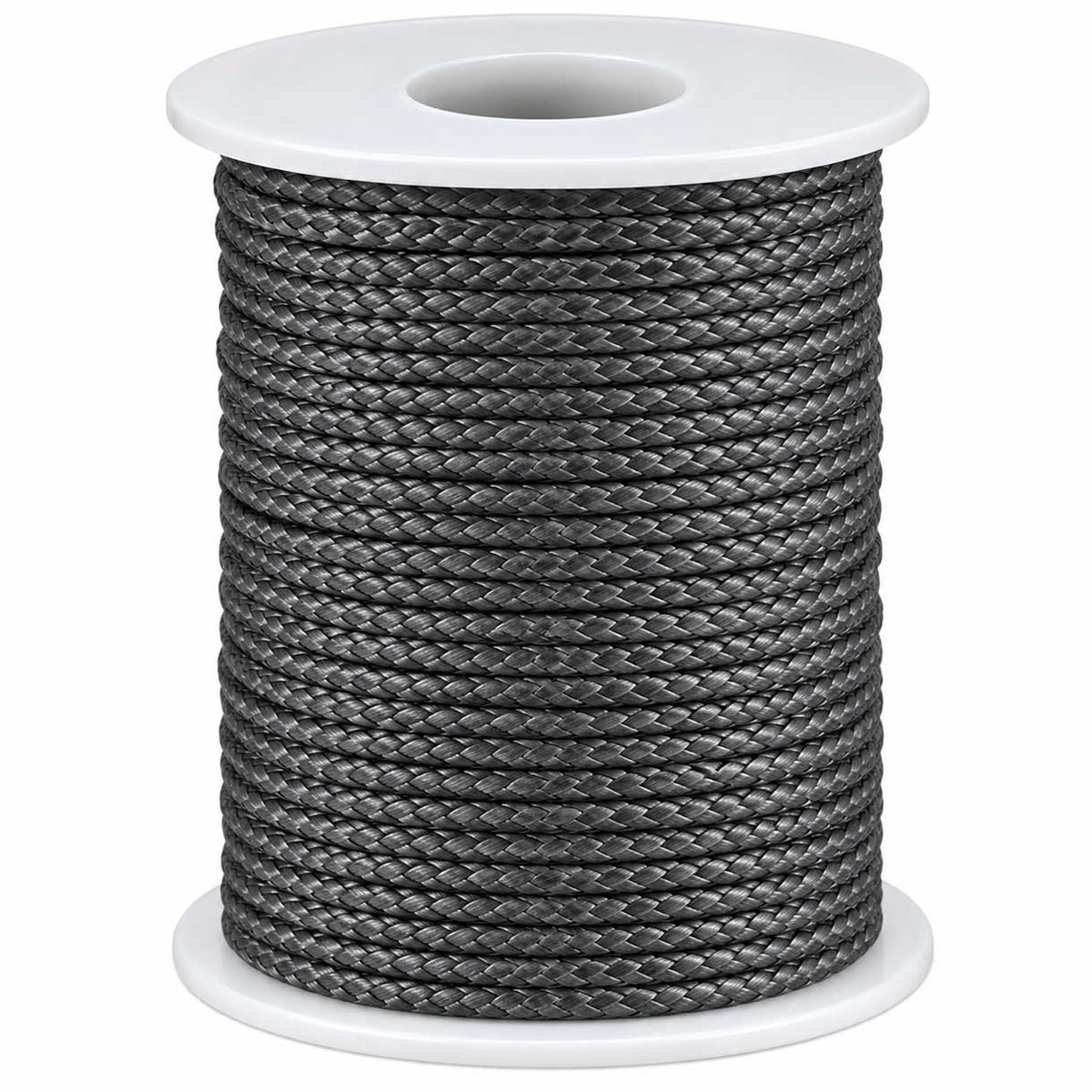 1 mm Gray Round Waxed Poly/Cotton Cord/Thread 100 yd (91.4 m) 280-