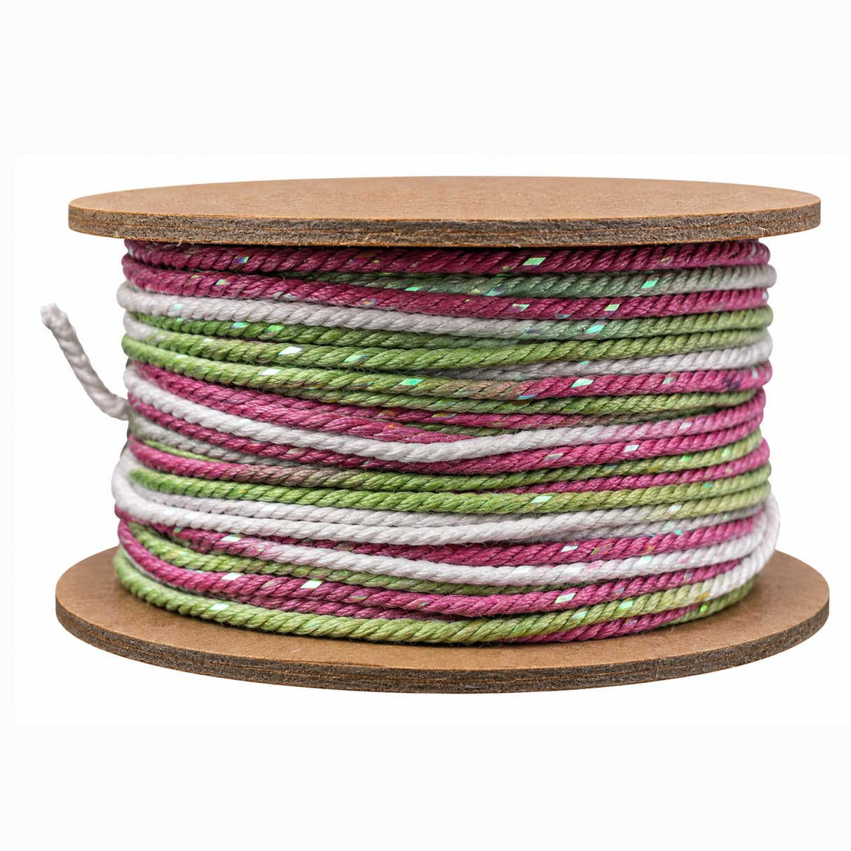 1 mm Light Green Segmented/Gradient Cotton Cord/Thread 32.5 yd (30 m) 280-