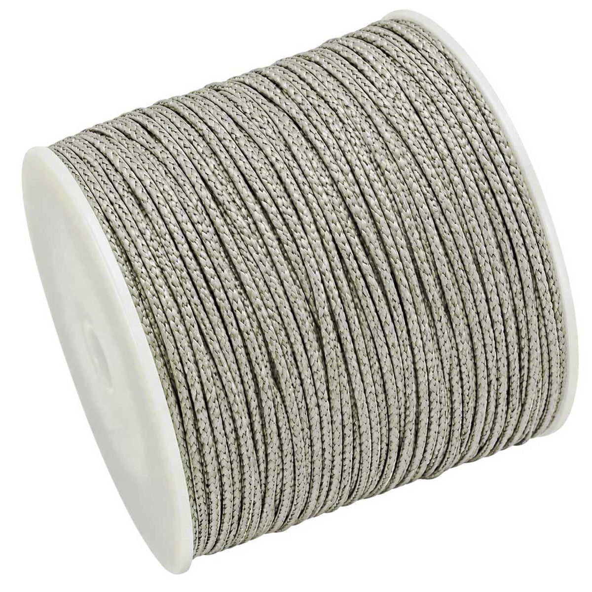 1 mm Light Round Gray Waxed Poly/Cotton Cord/Thread 100 yd (91.4 m) 280-
