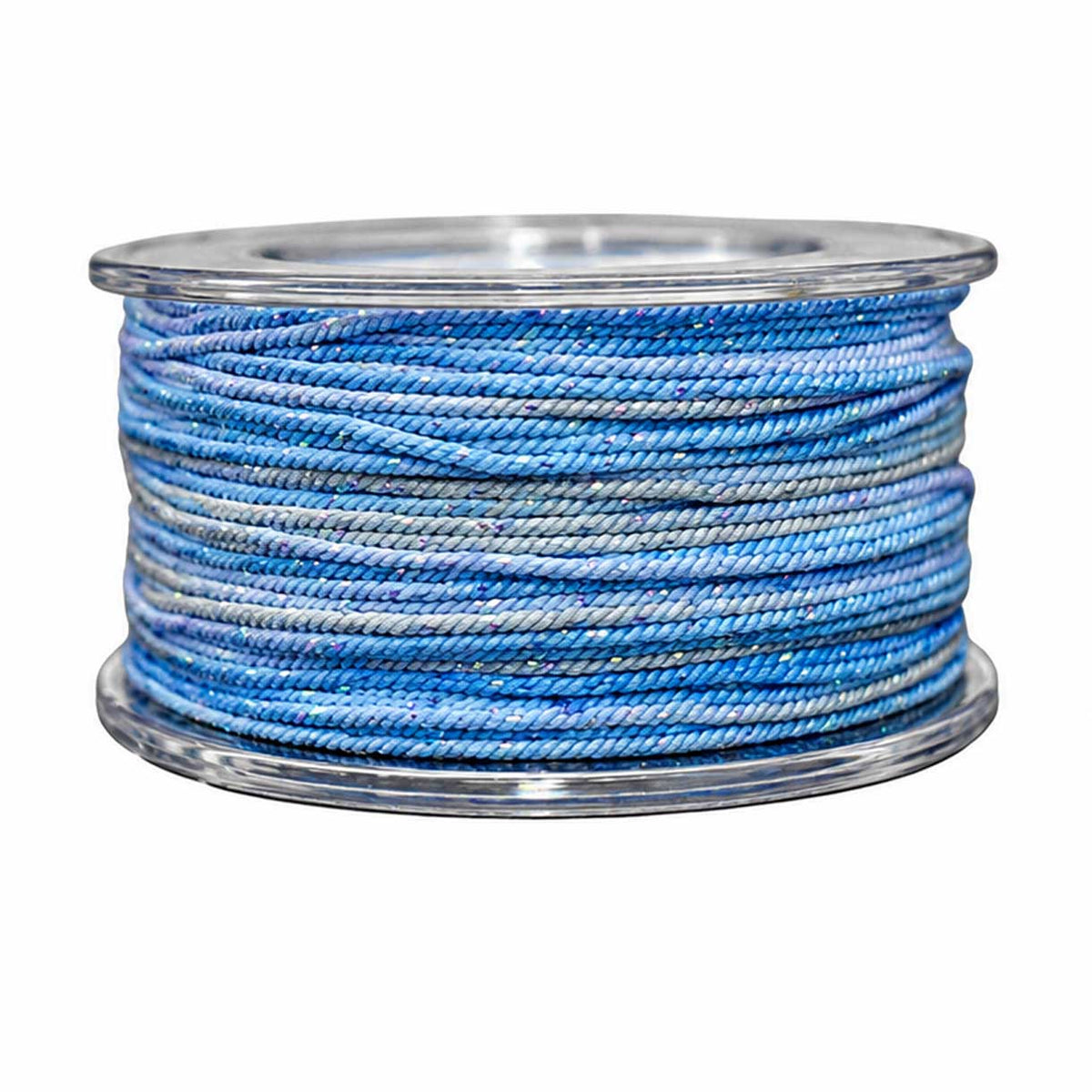 1 mm Light Sky Blue Metallic Segmented/Gradient Polyester Cord/Thread 29.5 yd (27 m) 280-