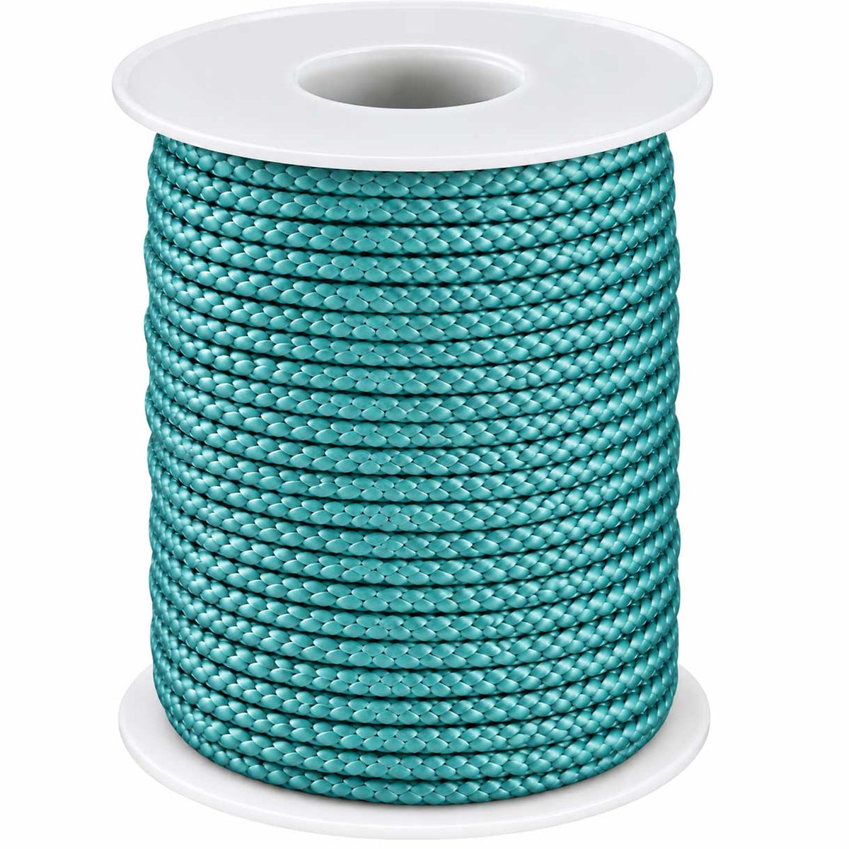 1 mm Light Sky Blue Round Waxed Poly/Cotton Cord/Thread 100 yd (91.4 m) 280-