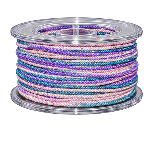 1 mm Lilac Metallic Segmented/Gradient Polyester Cord/Thread 29.5 yd (27 m) 280-