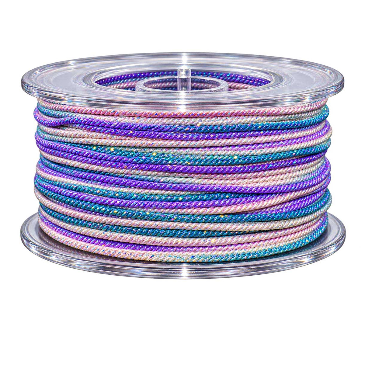 1 mm Lilac Metallic Segmented/Gradient Polyester Cord/Thread 29.5 yd (27 m) 280-