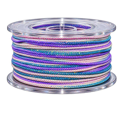 1 mm Lilac Metallic Segmented/Gradient Polyester Cord/Thread 29.5 yd (27 m) 280-
