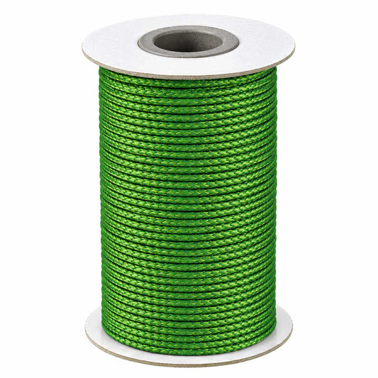 1 mm Lime Green Round Waxed Polyester Cord/Thread 85 yd (77.5 m) 280-