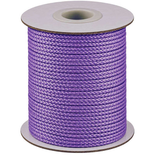 1 mm Medium Purple Round Waxed Polyester Cord/Thread 85 yd (77.5 m) 280-