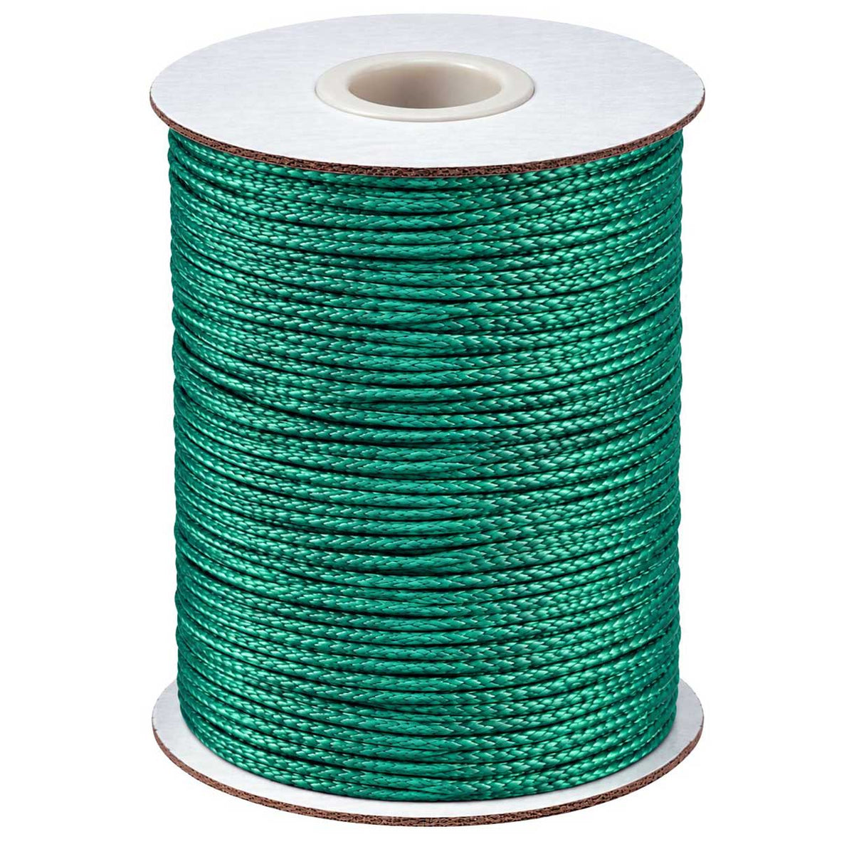 1 mm Medium Sea Green Round Waxed Polyester Cord/Thread 85 yd (77.5 m) 280-