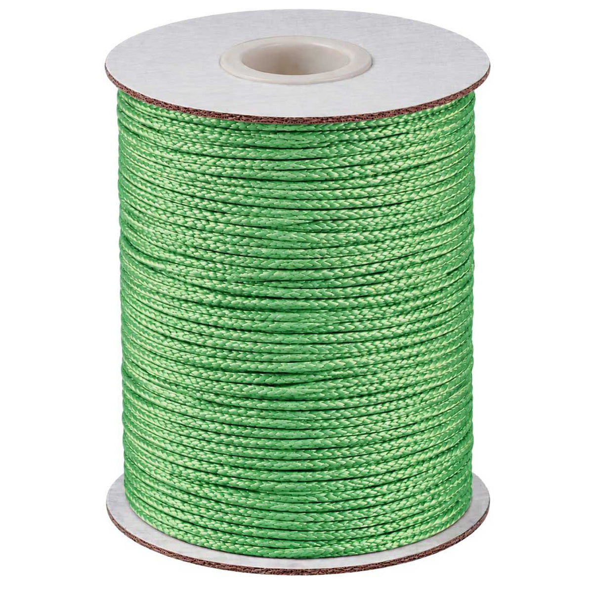 1 mm Medium Spring Green Round Waxed Polyester Cord/Thread 85 yd (77.5 m) 280-