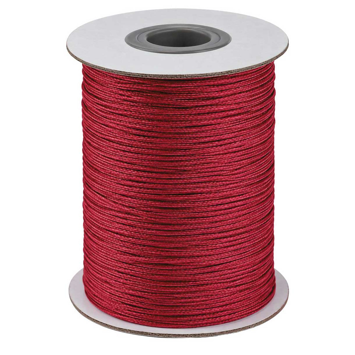 1 mm Medium Violet Red Round Waxed Polyester Cord/Thread 85 yd (77.5 m) 280-
