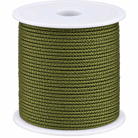 1 mm Olive Nylon Rattail Shamballa Cord/Thread 100 yd (91.4 m) Spool 280-