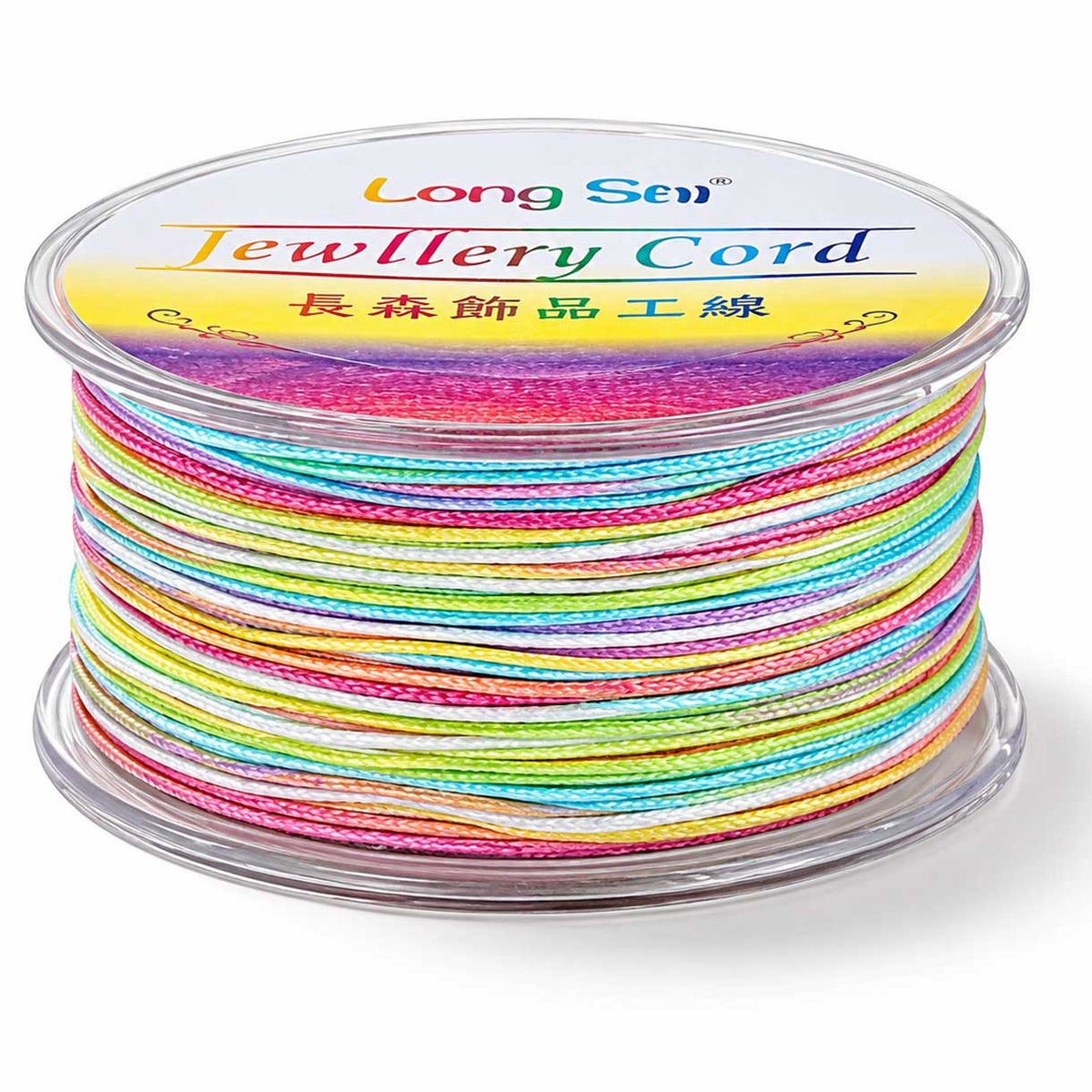1 mm Pastel Segmented/Gradient Polyester Cord/Thread 54.5 yd (50 m) 280-
