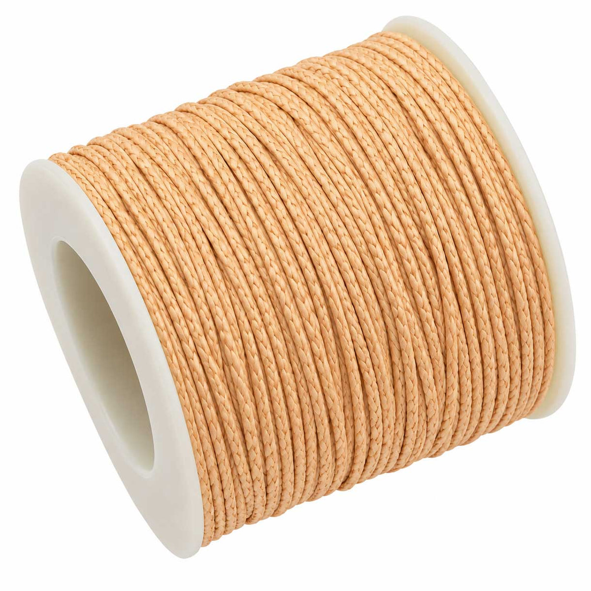 1 mm Peach Round Waxed Poly/Cotton Cord/Thread 100 yd (91.4 m) 280-