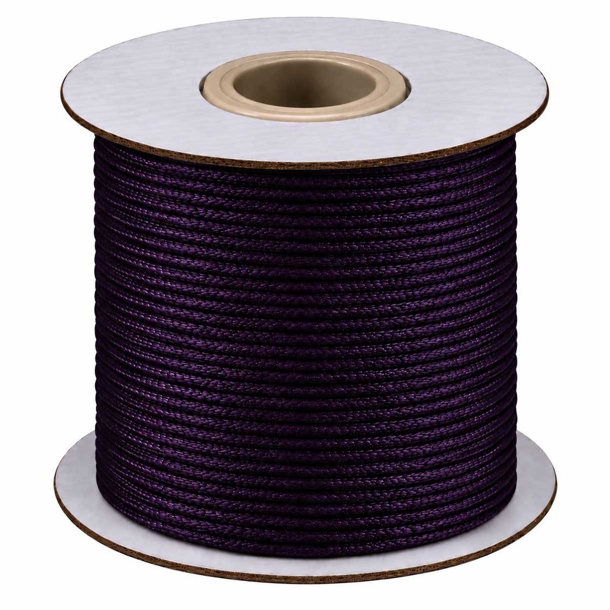 1 mm Purple Round Waxed Polyester Cord/Thread 85 yd (77.5 m) 280-