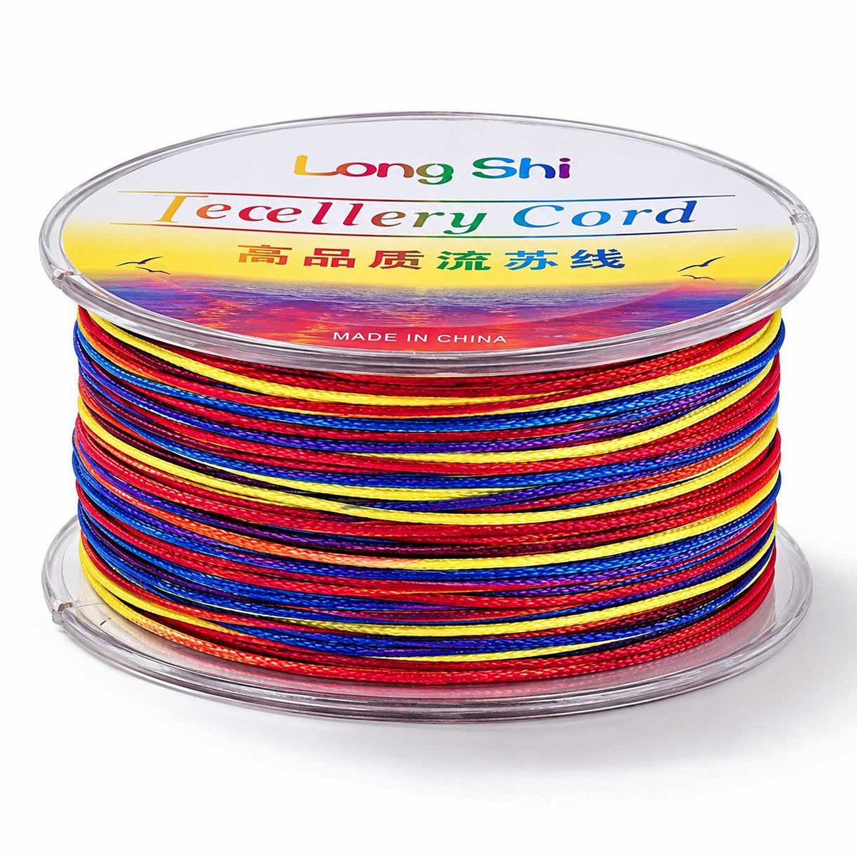 1 mm RBY Segmented/Gradient Polyester Cord/Thread 54.5 yd (50 m) 280-