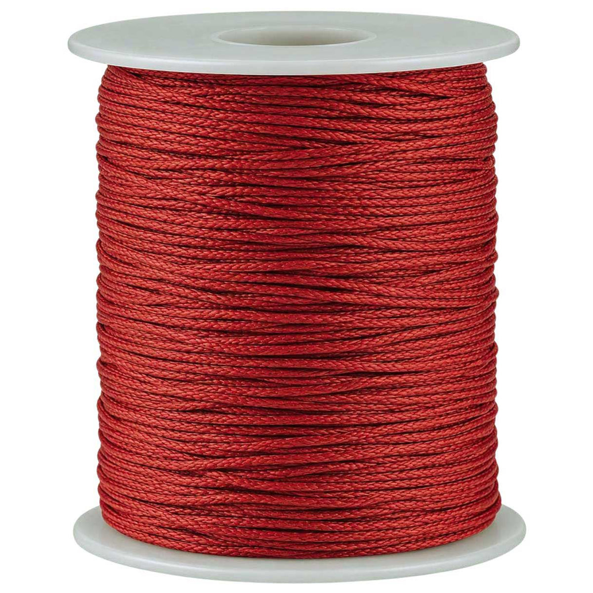 1 mm Red Round Waxed Cotton Cord/Thread 100 yd (91.4 m) 280-