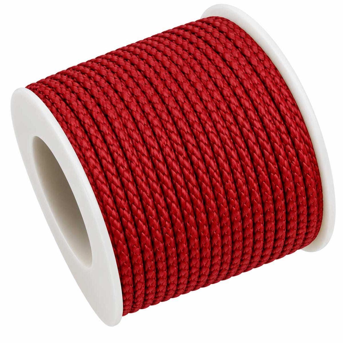1 mm Red Round Waxed Poly/Cotton Cord/Thread 100 yd (91.4 m) 280-