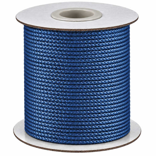 1 mm Royal Blue Round Waxed Polyester Cord/Thread 85 yd (77.5 m) 280-