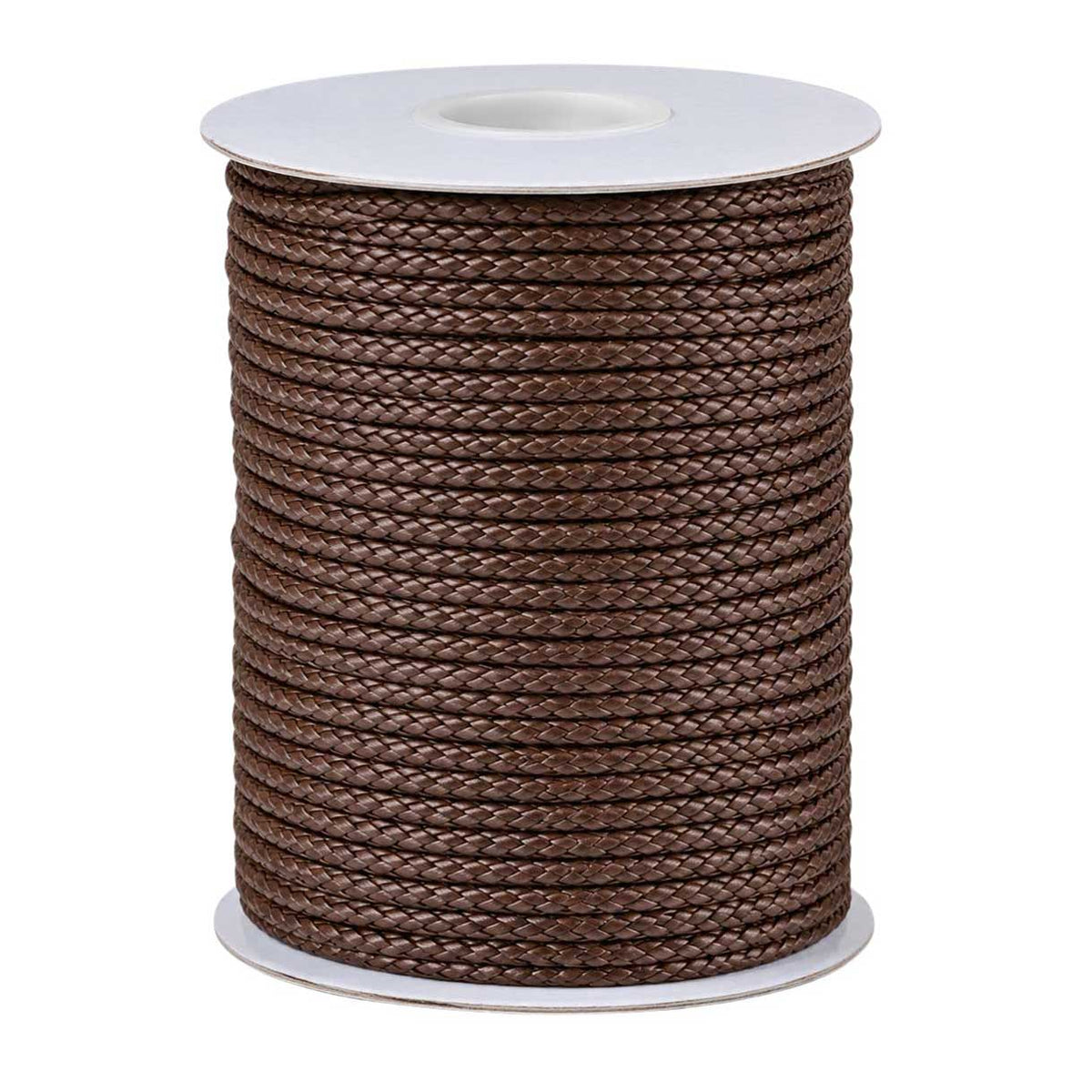 1 mm Saddle Brown Round Waxed Poly/Cotton Cord/Thread 100 yd (91.4 m) 280-