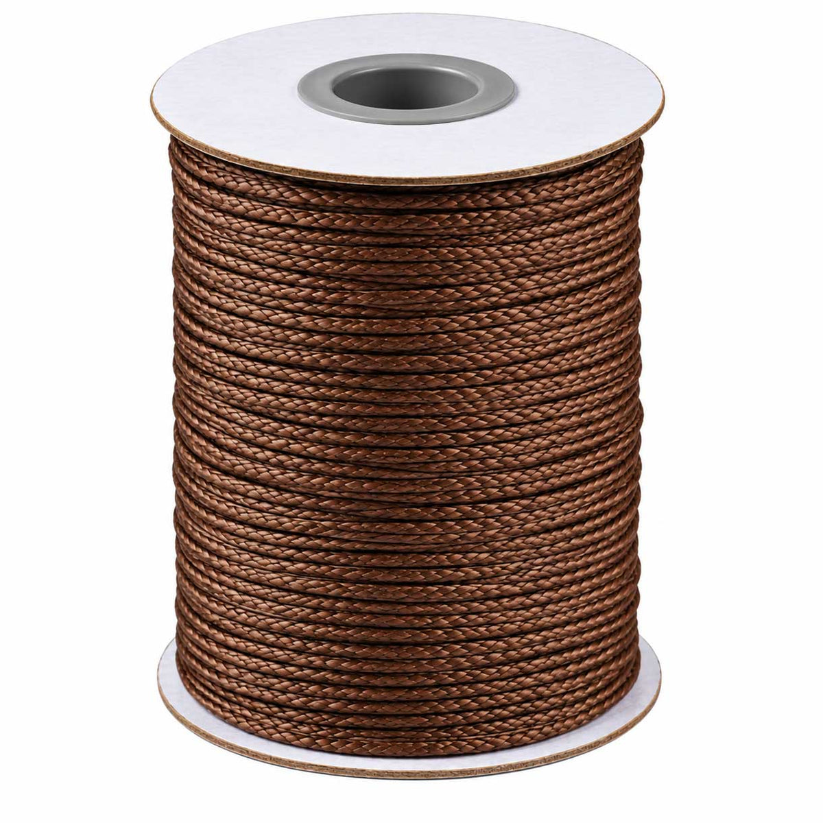 1 mm Sienna Brown Round Waxed Polyester Cord/Thread 85 yd (77.5 m) 280-