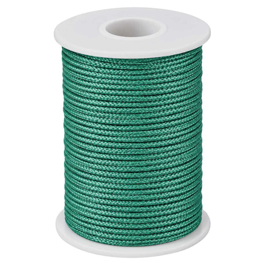 1 mm Teal Round Waxed Poly/Cotton Cord/Thread 100 yd (91.4 m) 280-