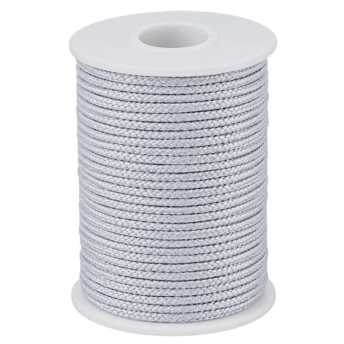 1 mm Very Light Gray Waxed Round Poly/Cotton Cord/Thread 100 yd (91.4 m) 280-