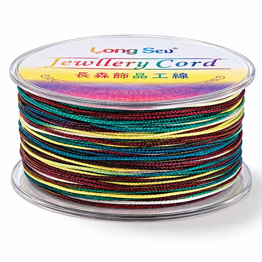 1 mm YGRB Segmented/Gradient Polyester Cord/Thread 54.5 yd (50 m) 280-