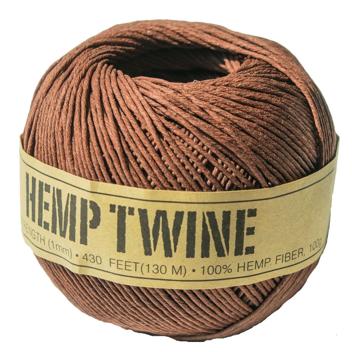 1mm (3/64") Brown Hemp Twine/Cord Ball - Paracord Galaxy