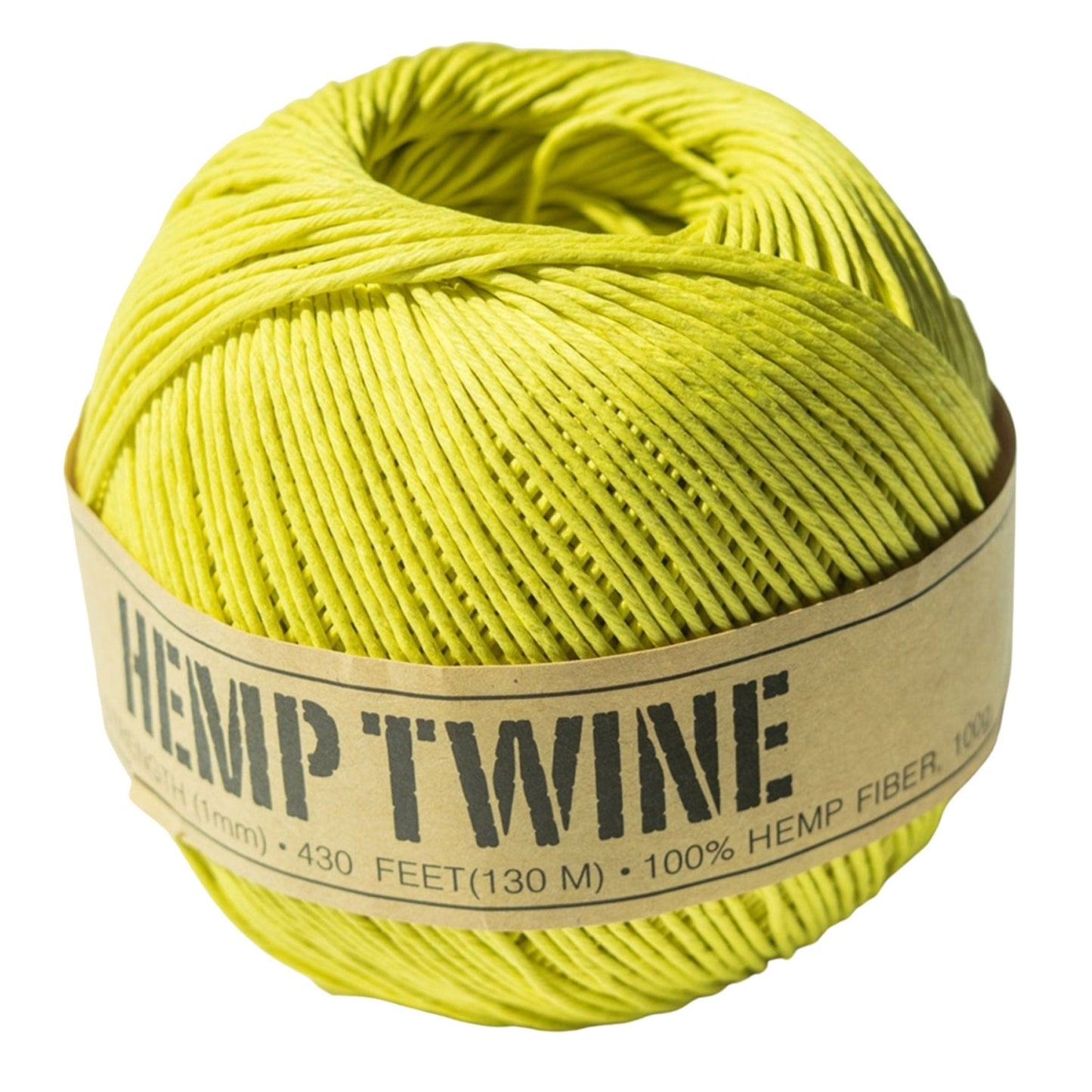 1mm (3/64") Yellow Hemp Twine/Cord Ball - Paracord Galaxy