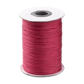 1mm Medium Violet Red Waxed Polyester Cord/Thread 85yd (77.5m)