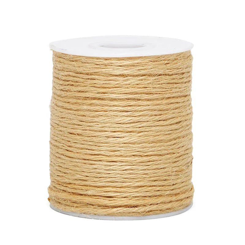 2 mm (5/64")4 Ply Ivory Jute Twine/Cord Spool 91.5 m (300 Ft) - Paracord Galaxy